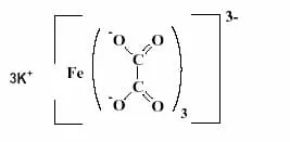 trioxalatoferrato de potasio